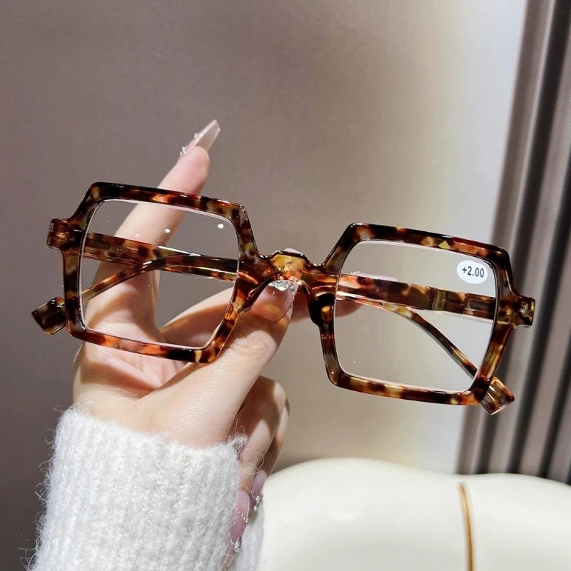 Square Glasses Frames - Unisex Retro Acetate Eyewear for Women & Men - HalleBeauty
